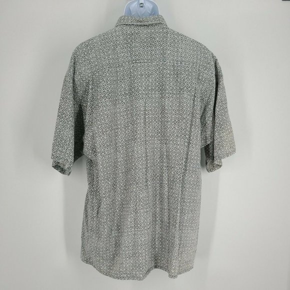 MAXX FM 90s Vintage Men's Size XL Shirt Camp Abstract Made USA Cotton Button Up - Picture 8 of 8